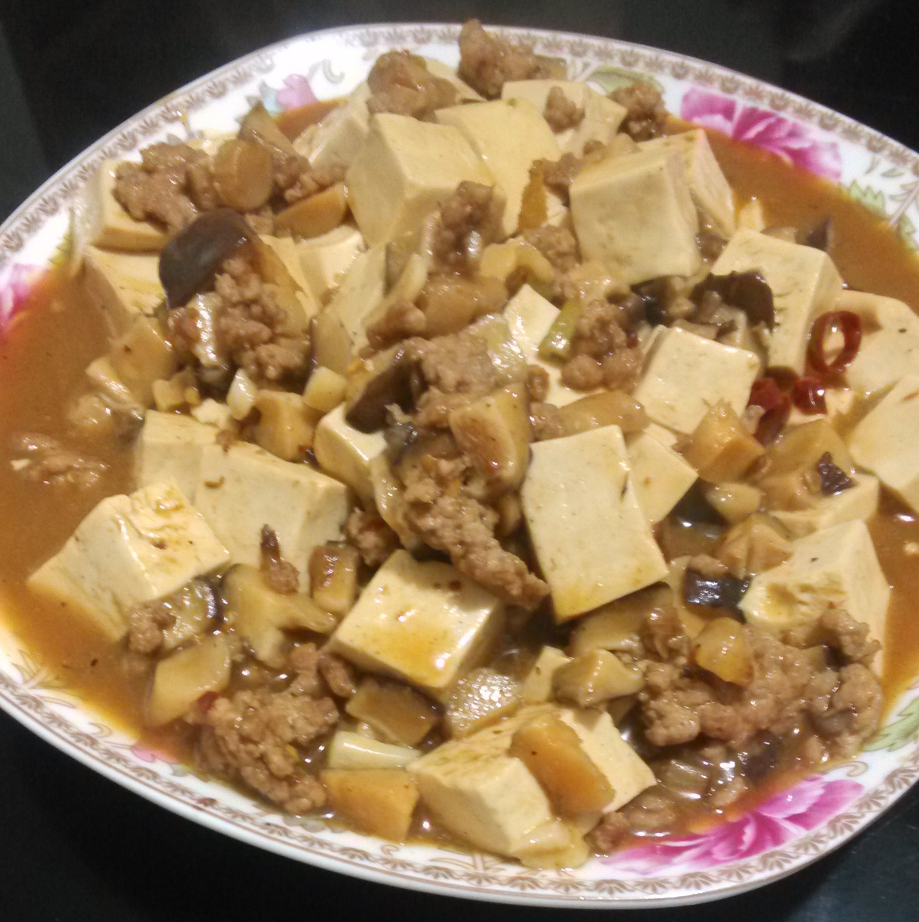 肉末香菇豆腐