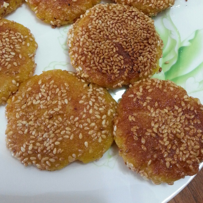 芝麻南瓜饼