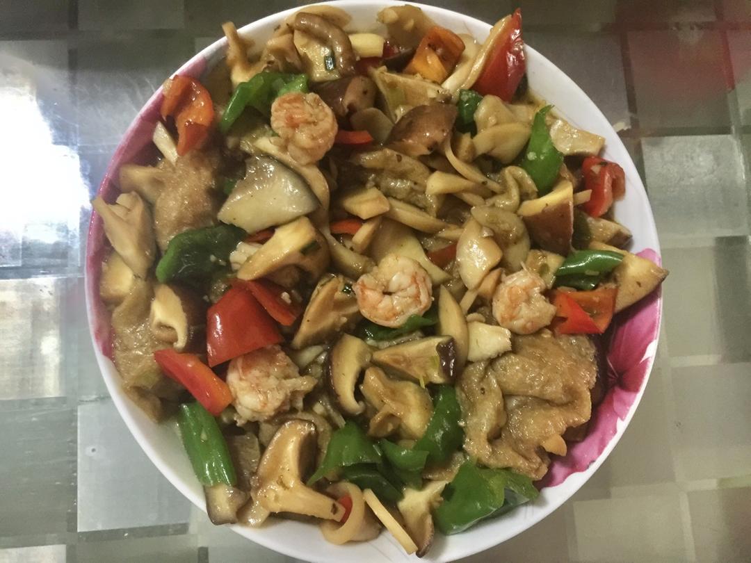 蚝油双菇面筋