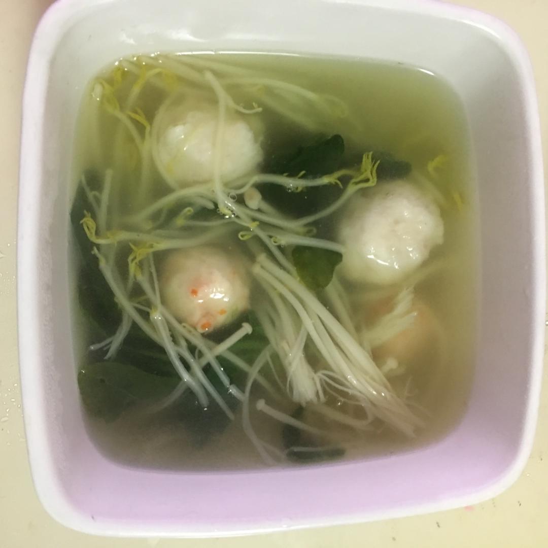 菠菜鱼丸汤
