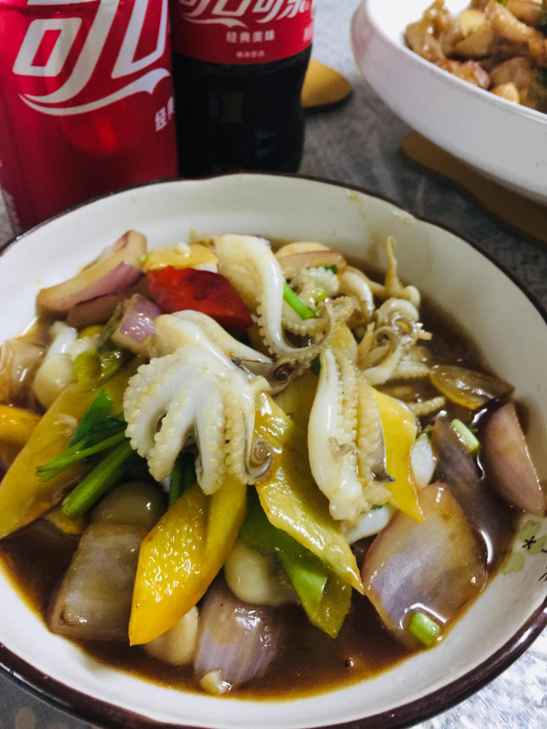 爆炒八爪鱼🐙的做法