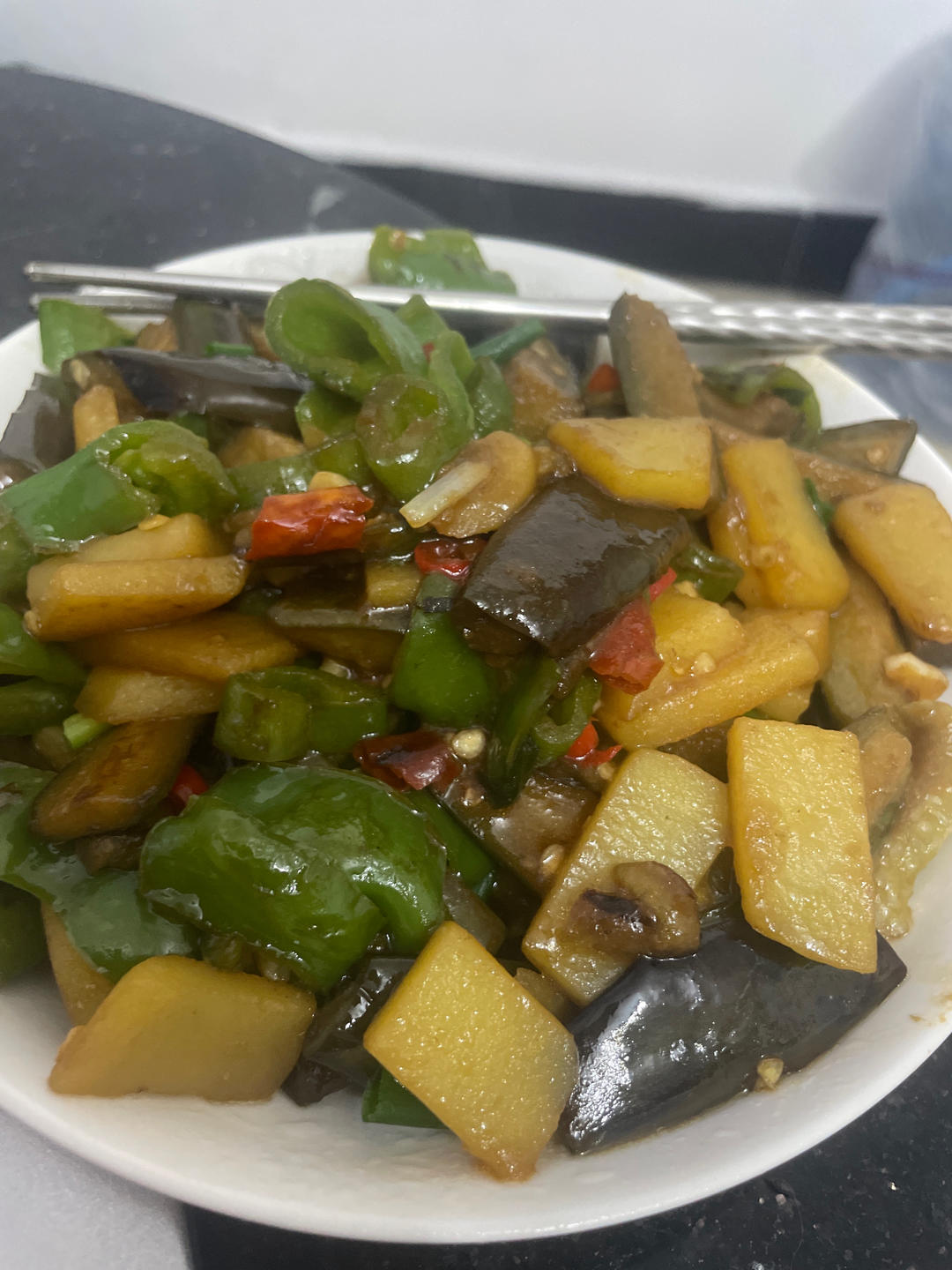地三鲜（茄子，土豆，青椒）