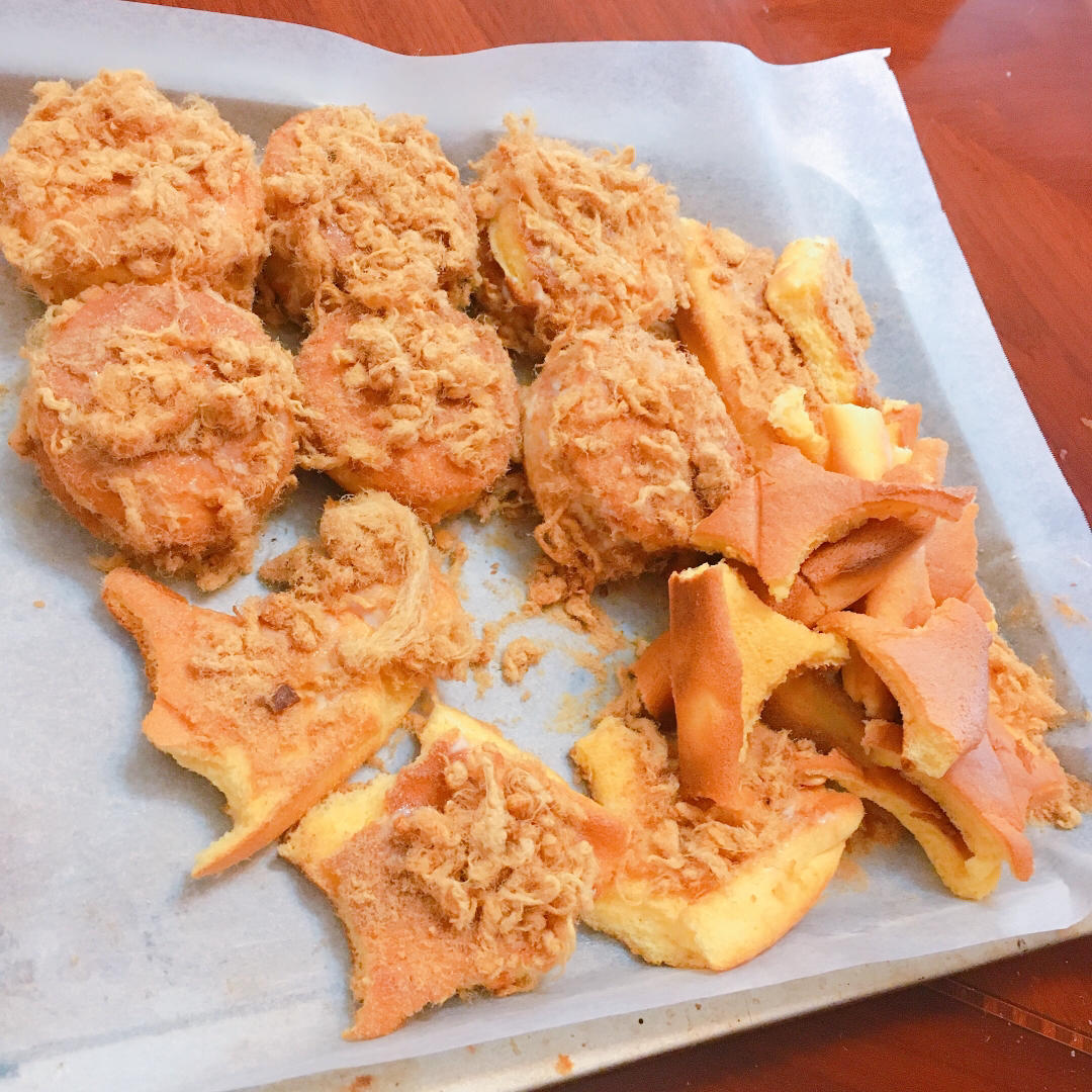 【海苔肉松小贝】酥松香甜，不浪费边角料