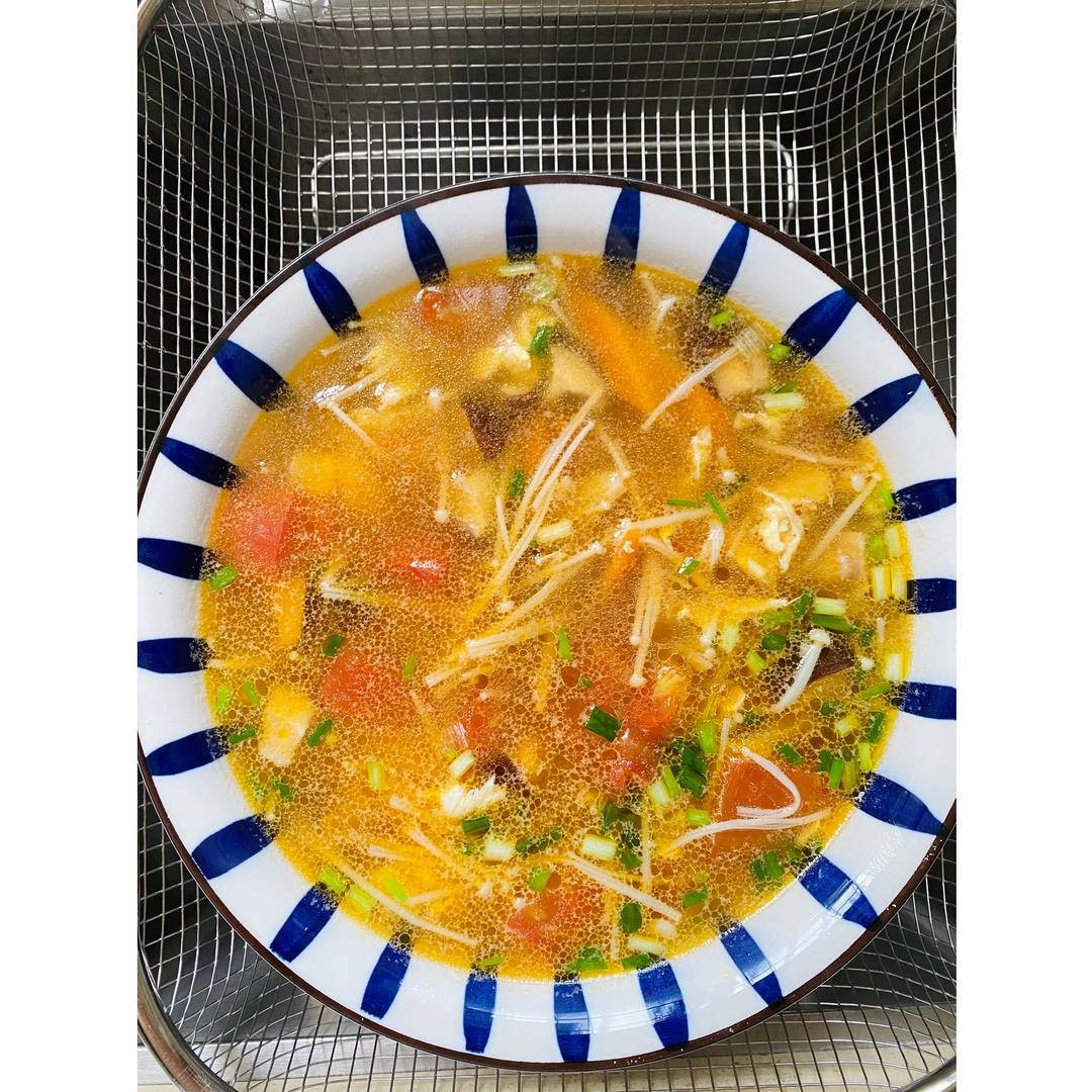 夏日蔬菜菌类汤（快手制作）的做法