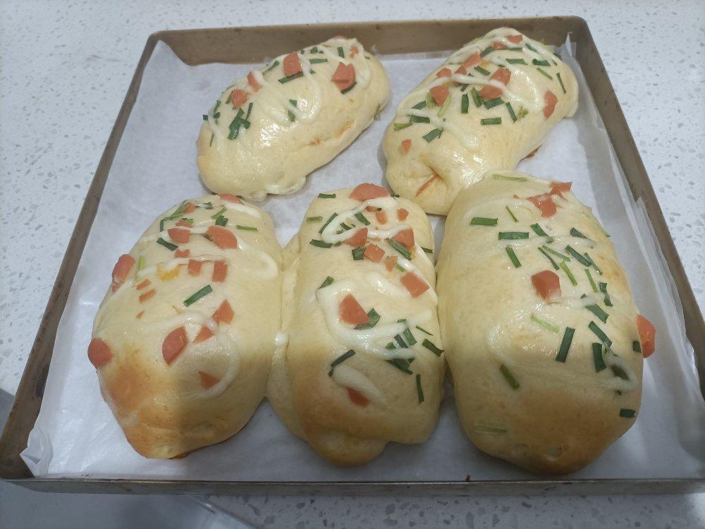 香葱火腿肉松面包