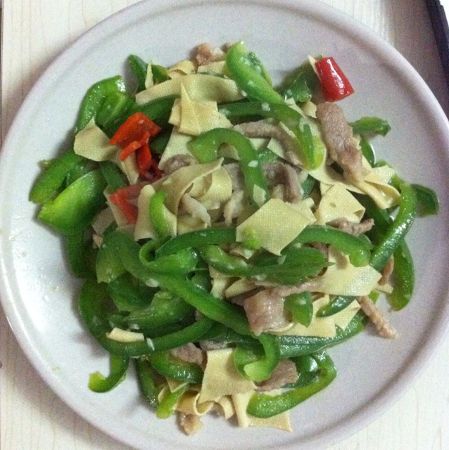 东北尖椒干豆腐