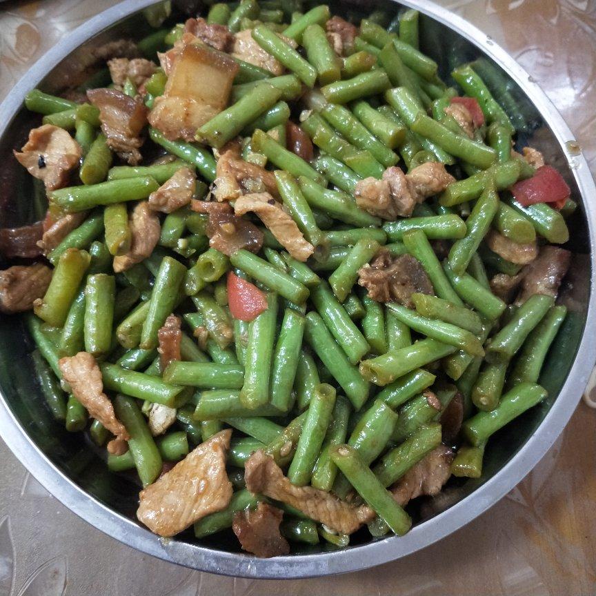 雾慢了风景做的豆角炒肉