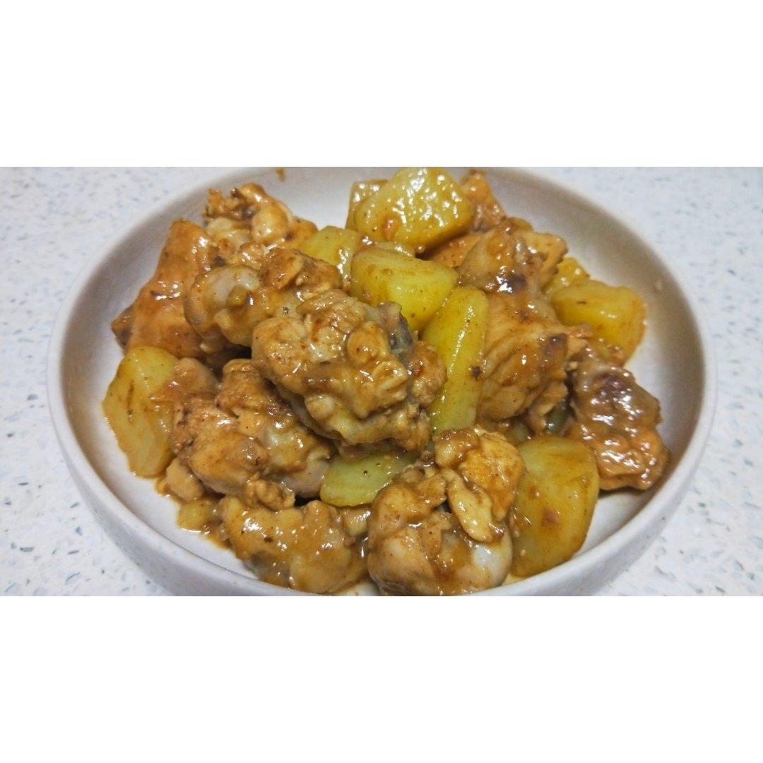 土豆焖鸡腿
