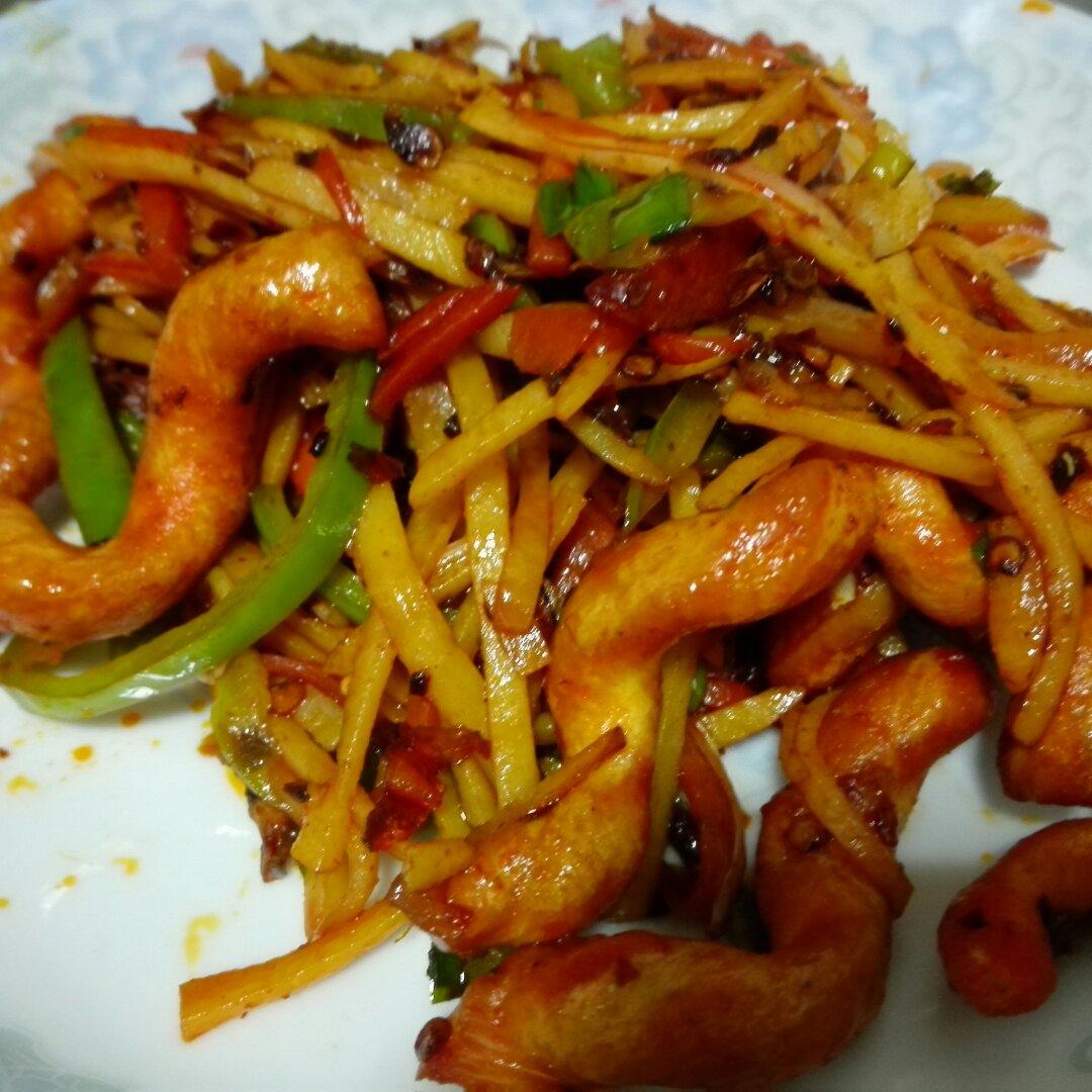 老干妈青椒土豆丝