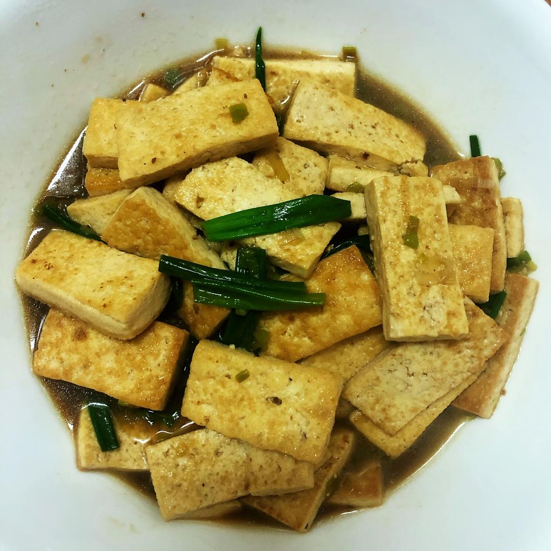 葱烧豆腐