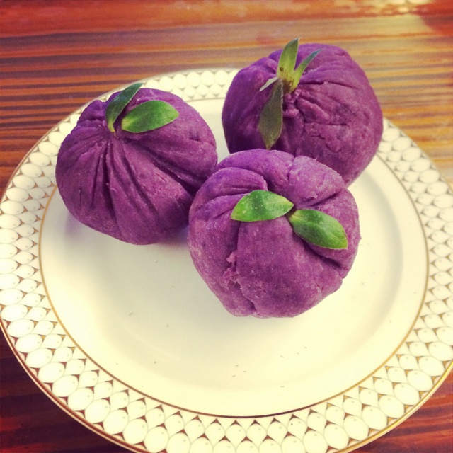 紫薯茶巾绞
