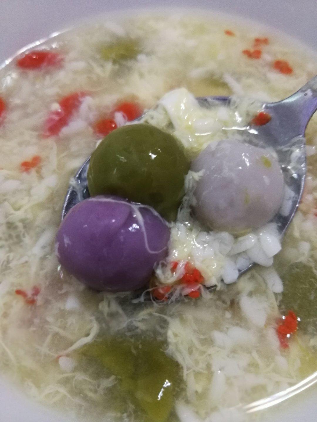 蛋花酒酿圆子
