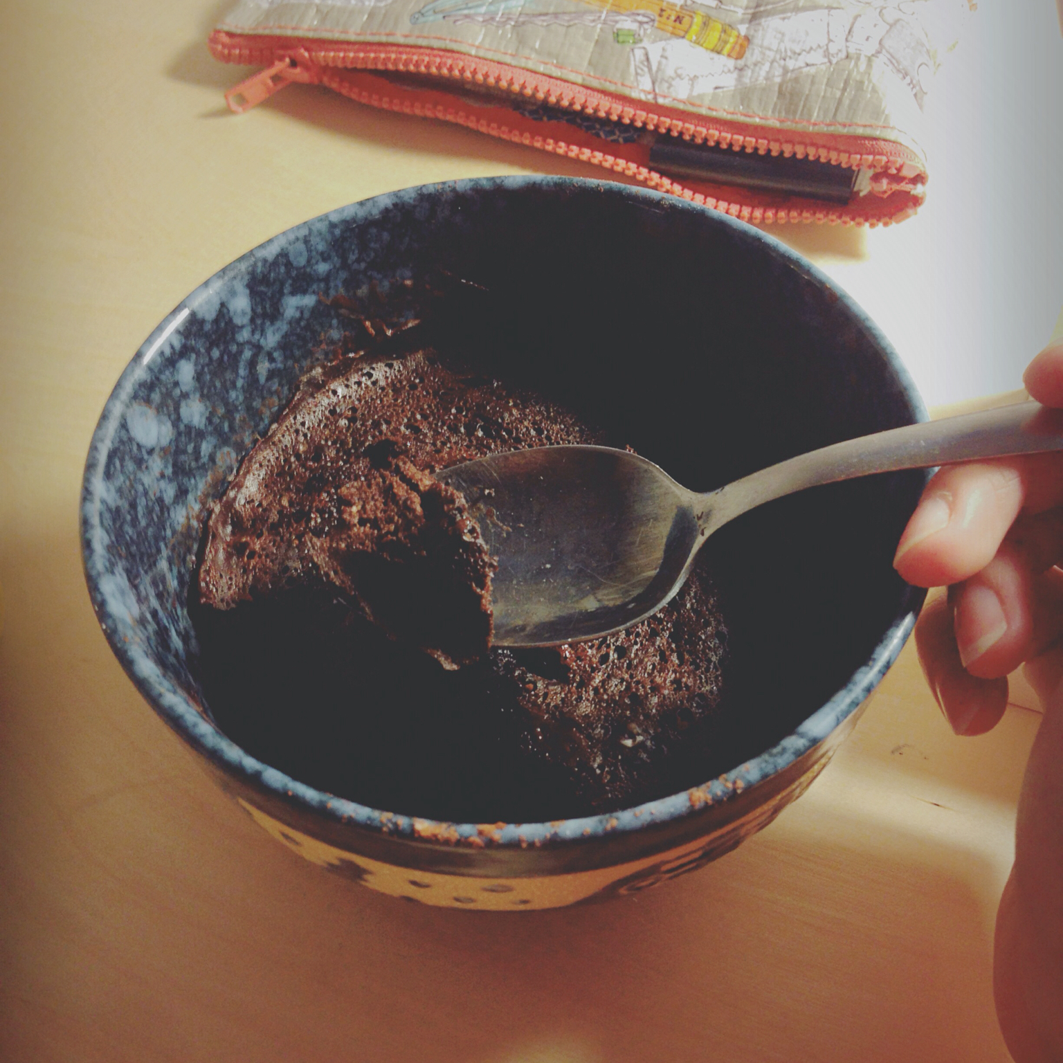 蓬松版五分钟微波炉蛋糕