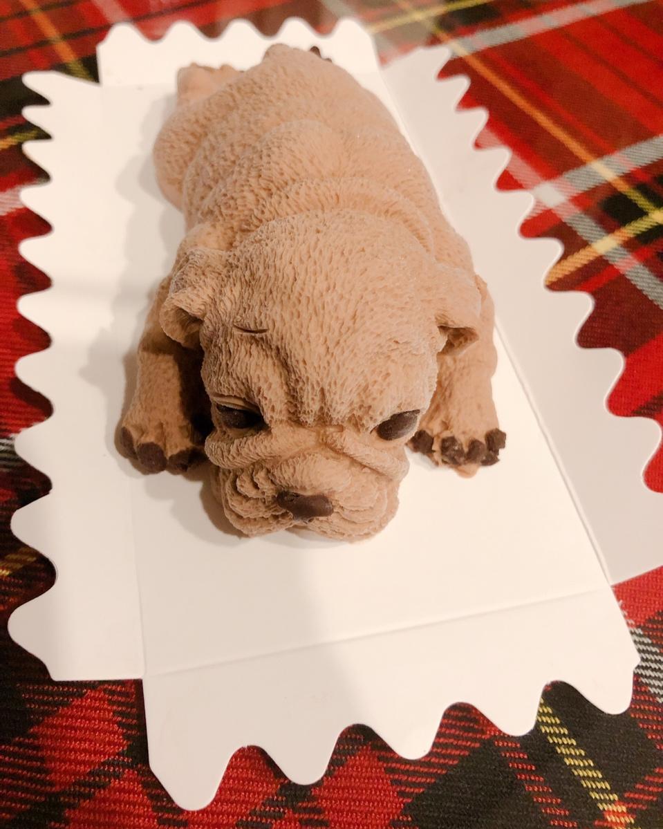 臭臭和香香的妈做的法斗巧克力慕斯蛋糕