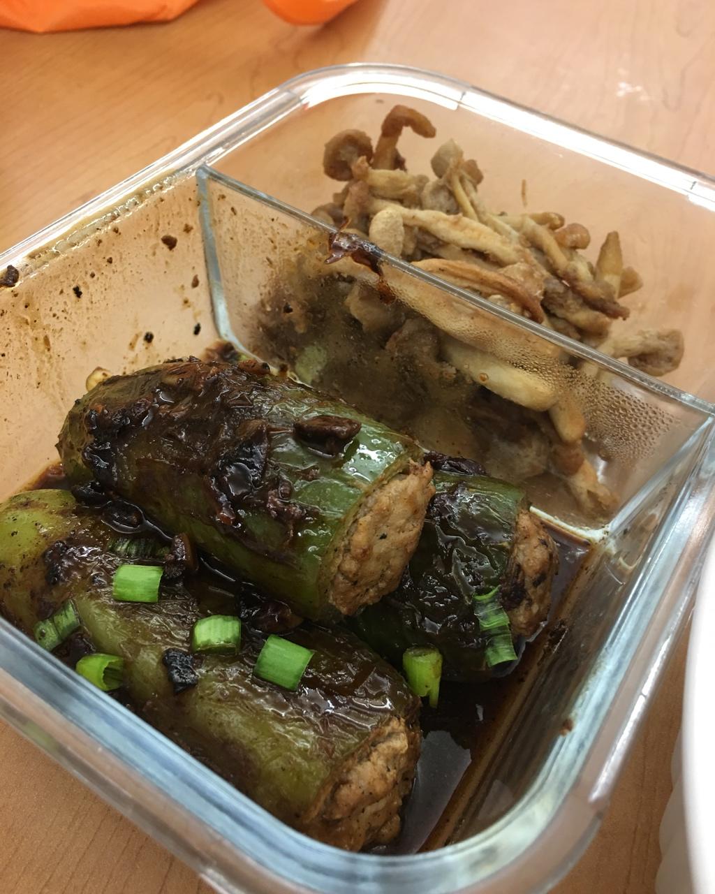 肉酿虎皮青椒