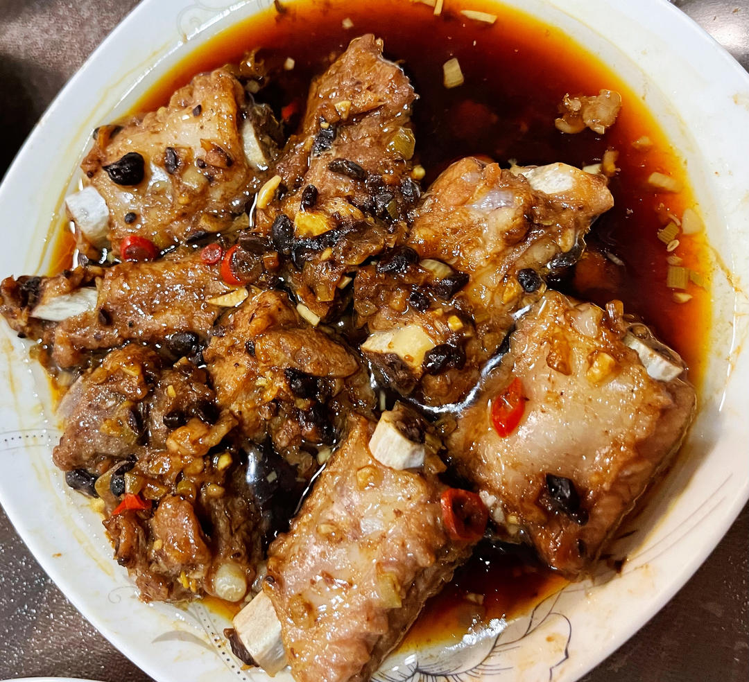 家常菜～豉汁蒸排骨