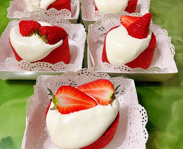 红丝绒奶盖卷的做法