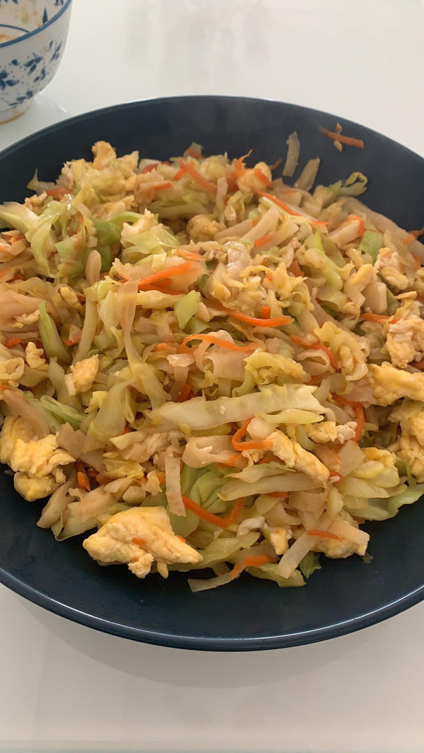 堂妈小厨——鸡蛋素炒饼