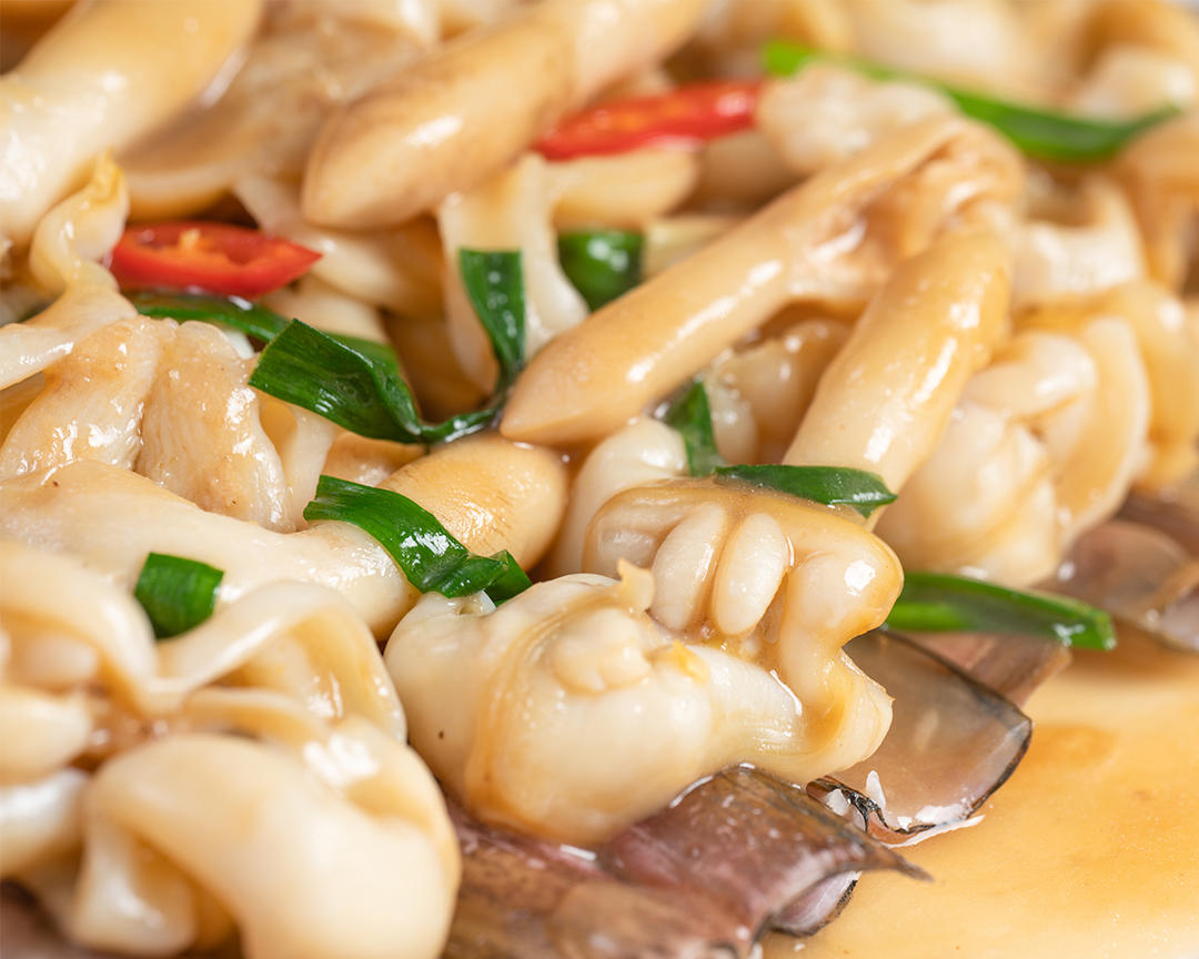 葱姜炒蛏子，又Q又鲜甜！的做法