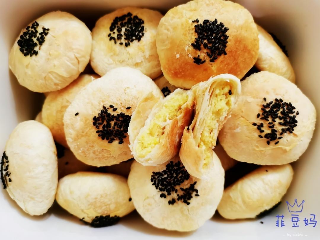 酥皮绿豆饼   酥得掉渣渣