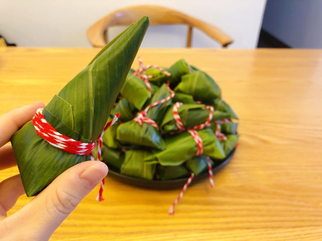 【桥桥妈】桂花蜜豆粽 牛角粽 新手友好型粽子包法
