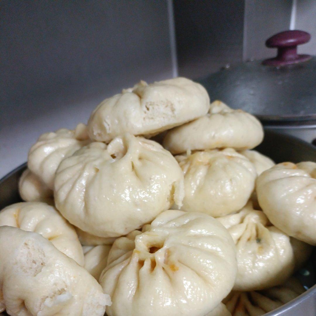 韭菜豆腐粉条素包子