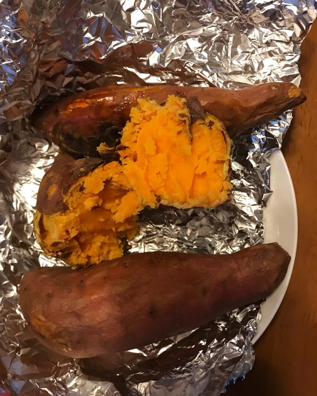 烤地瓜（烤箱初试）