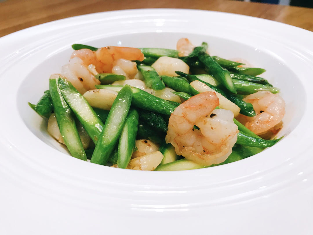 芦笋荸荠炒虾仁（芦笋马蹄炒虾仁）