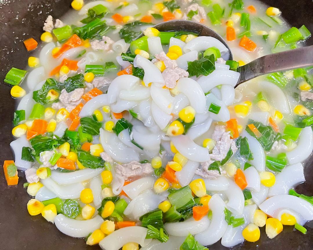 粟米红萝卜瘦肉通心粉的做法 步骤13