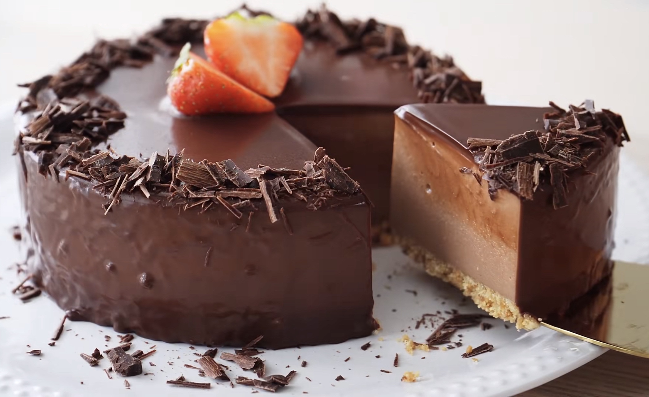 免烤箱#巧克力控必做#浓郁巧克力奶酪慕斯蛋糕的做法