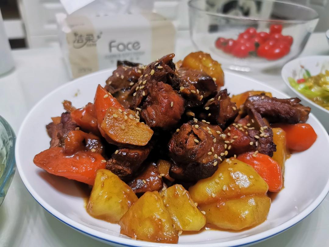 🔥巨好吃的红烧排骨炖土豆❗️懒人版轻松做拿手菜
