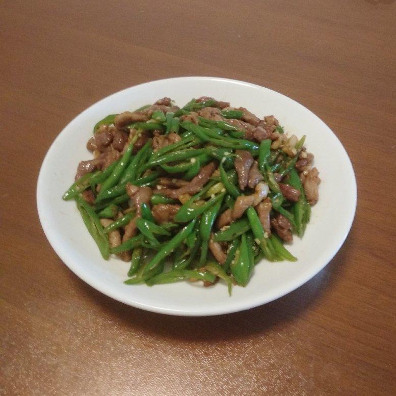 青椒炒肉丝
