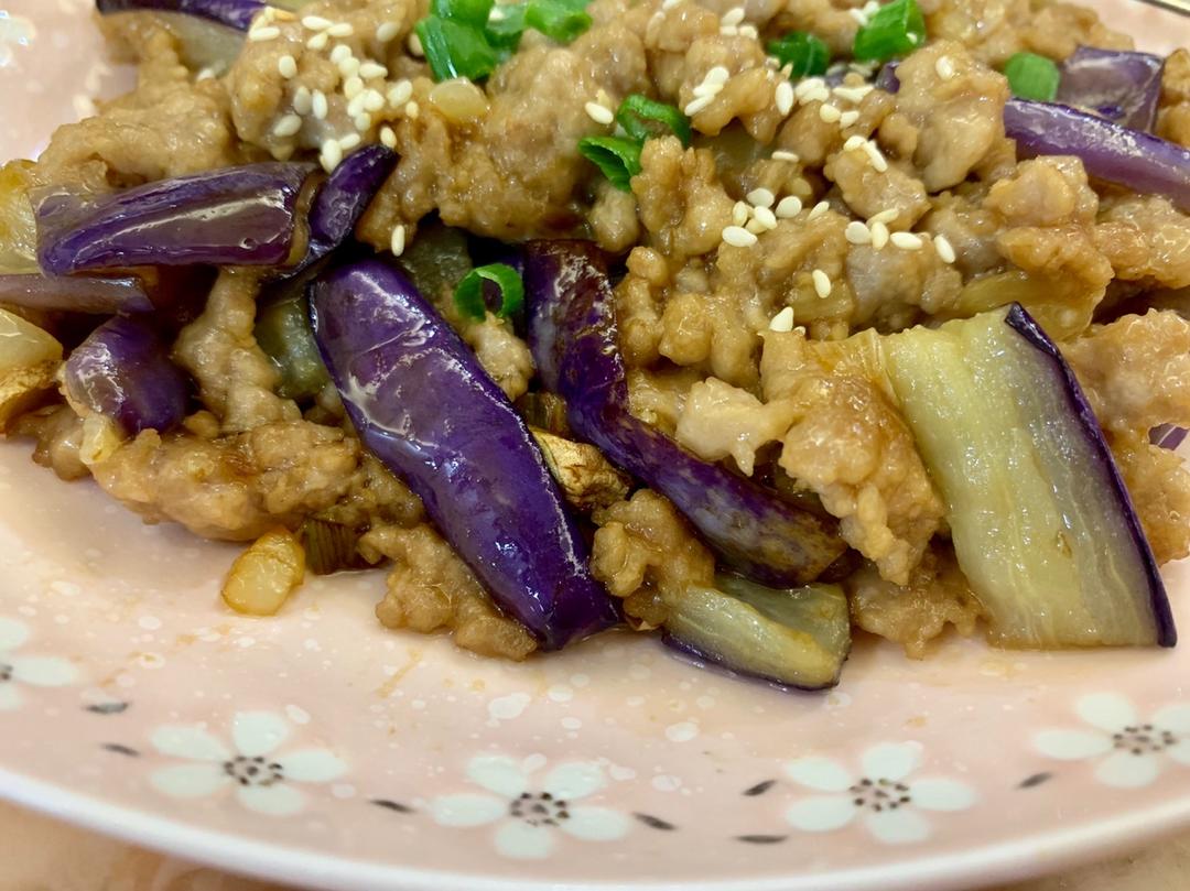 红烧肉沫茄子