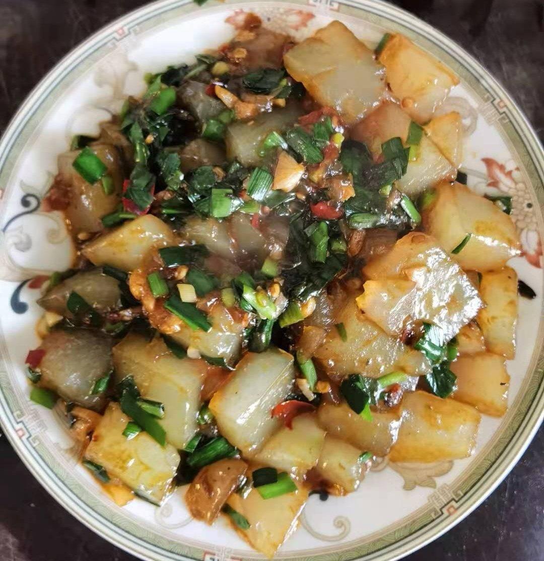 ananxi做的超简单的炒凉粉