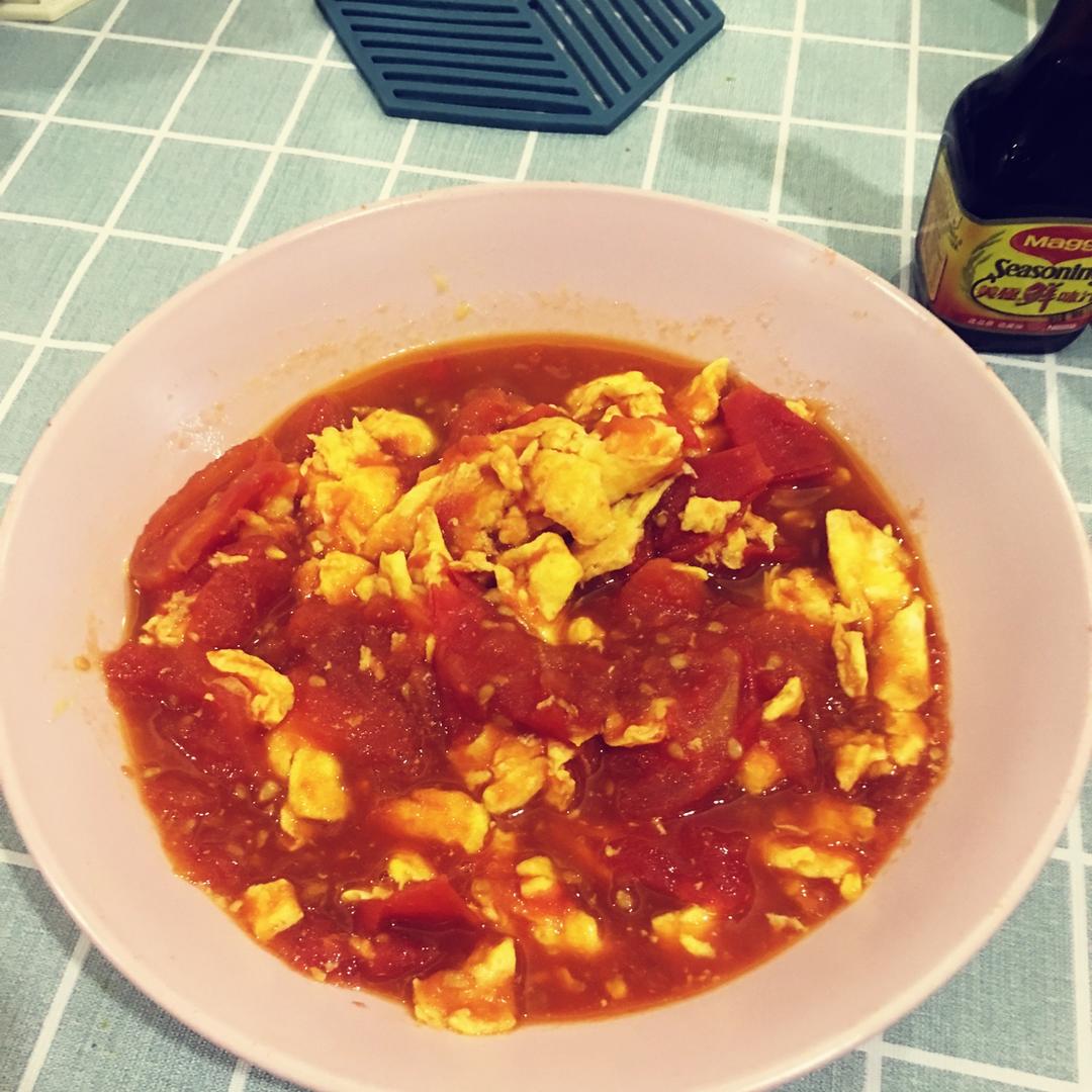酸酸甜甜的番茄炒鸡蛋