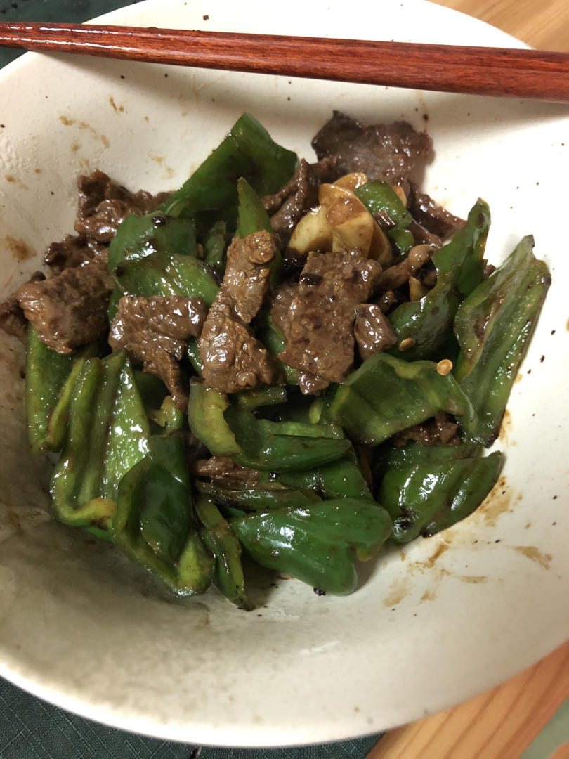 青椒炒牛肉