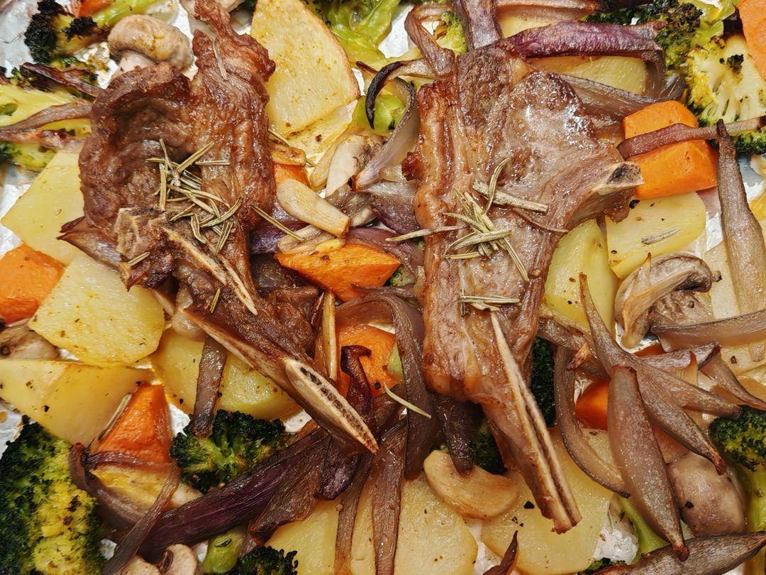 超好吃的烤羊排烤箱版