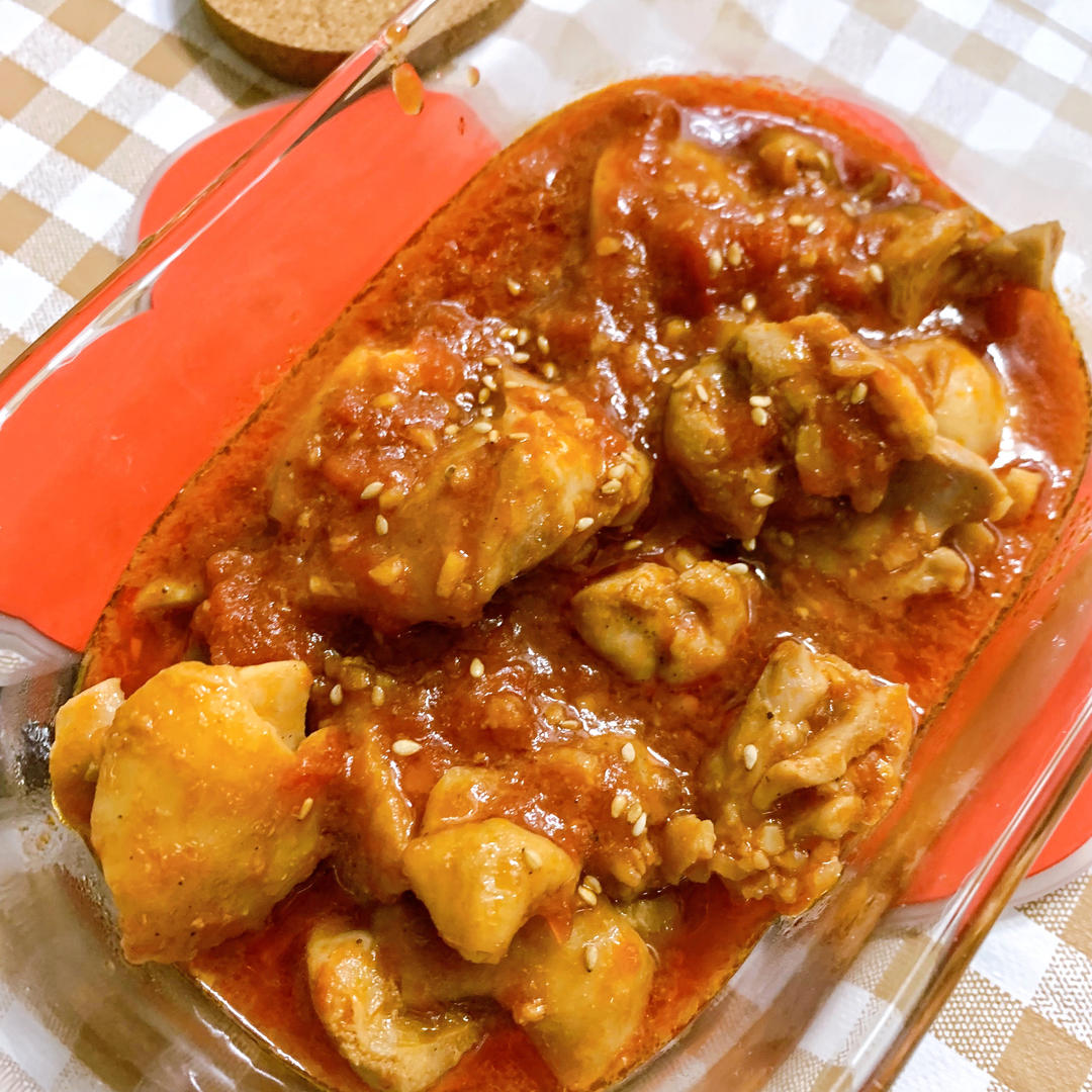 茄汁鸡腿肉饭