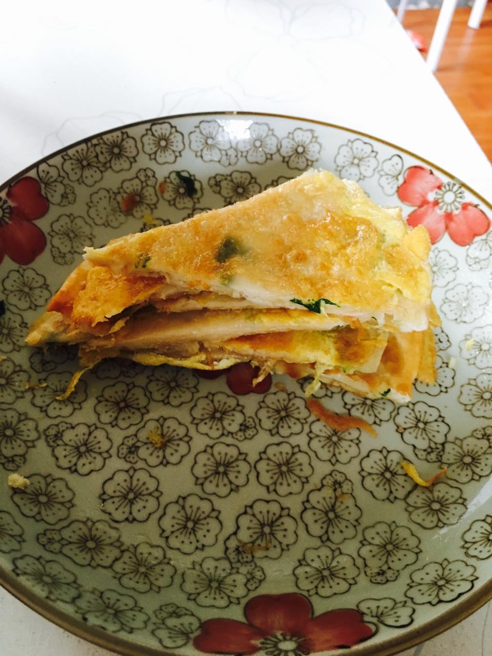 鸡蛋葱油饼                  （更新饼坯保存方法）