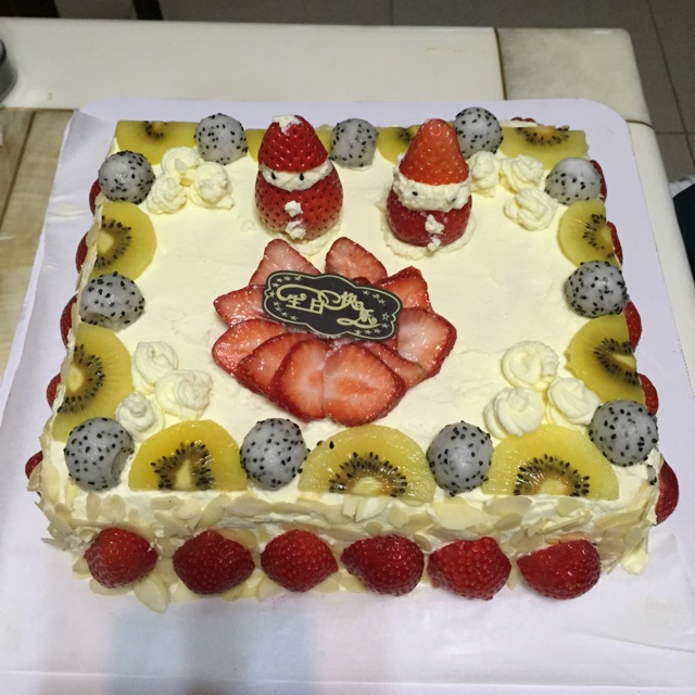 圣诞呆萌裸蛋糕