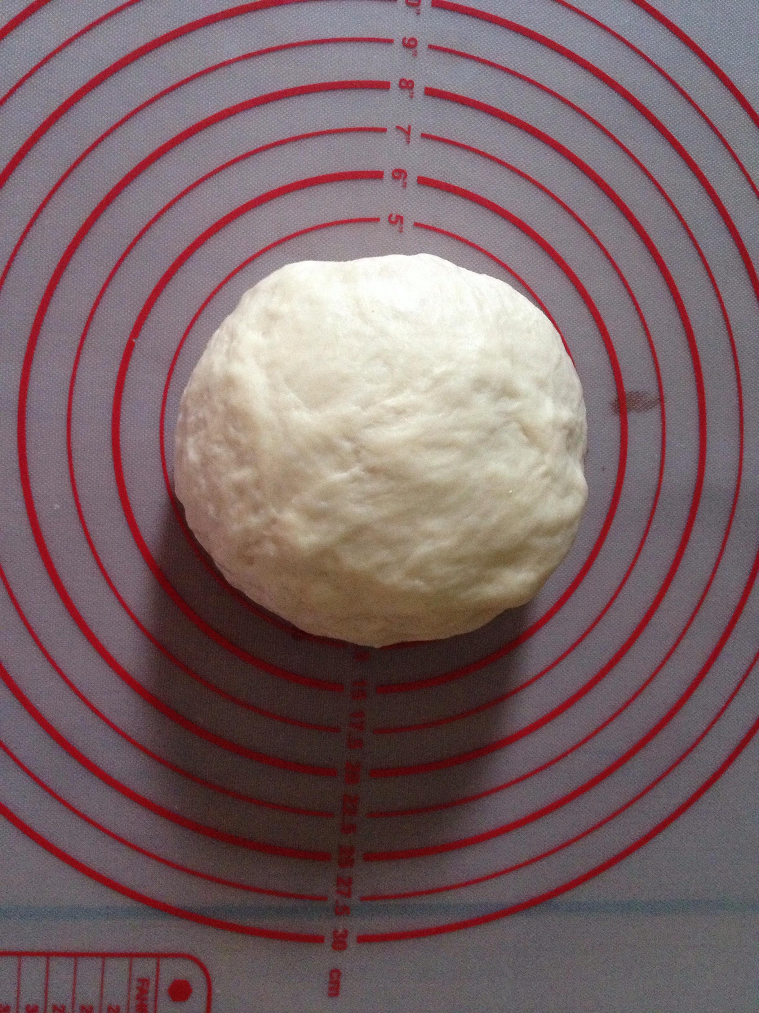 菠萝巧克力面包～17小时冷藏中种的做法 步骤2