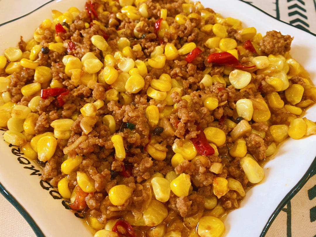 肉末玉米粒「超级无敌下饭菜」