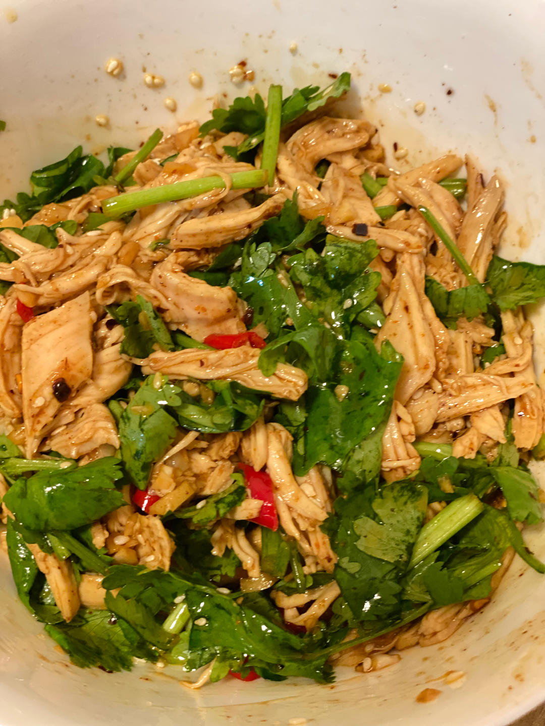 鸡胸肉这样做巨好吃❗️凉拌鸡丝😋低脂高蛋白