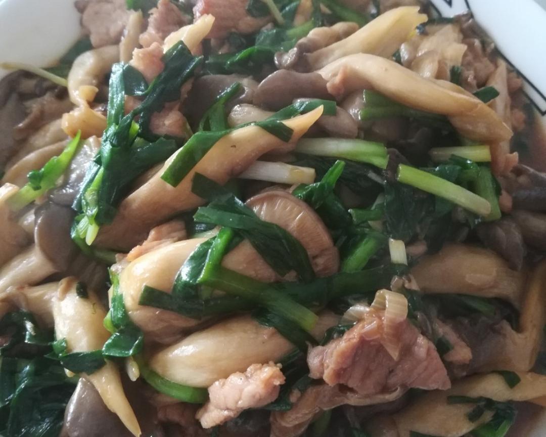 秘制小炒蘑菇腿