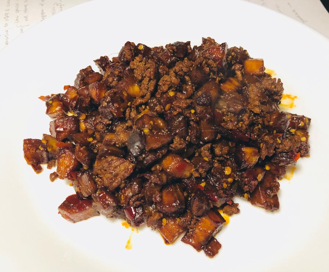 【健康三餐】蒜香肉末炒茄子