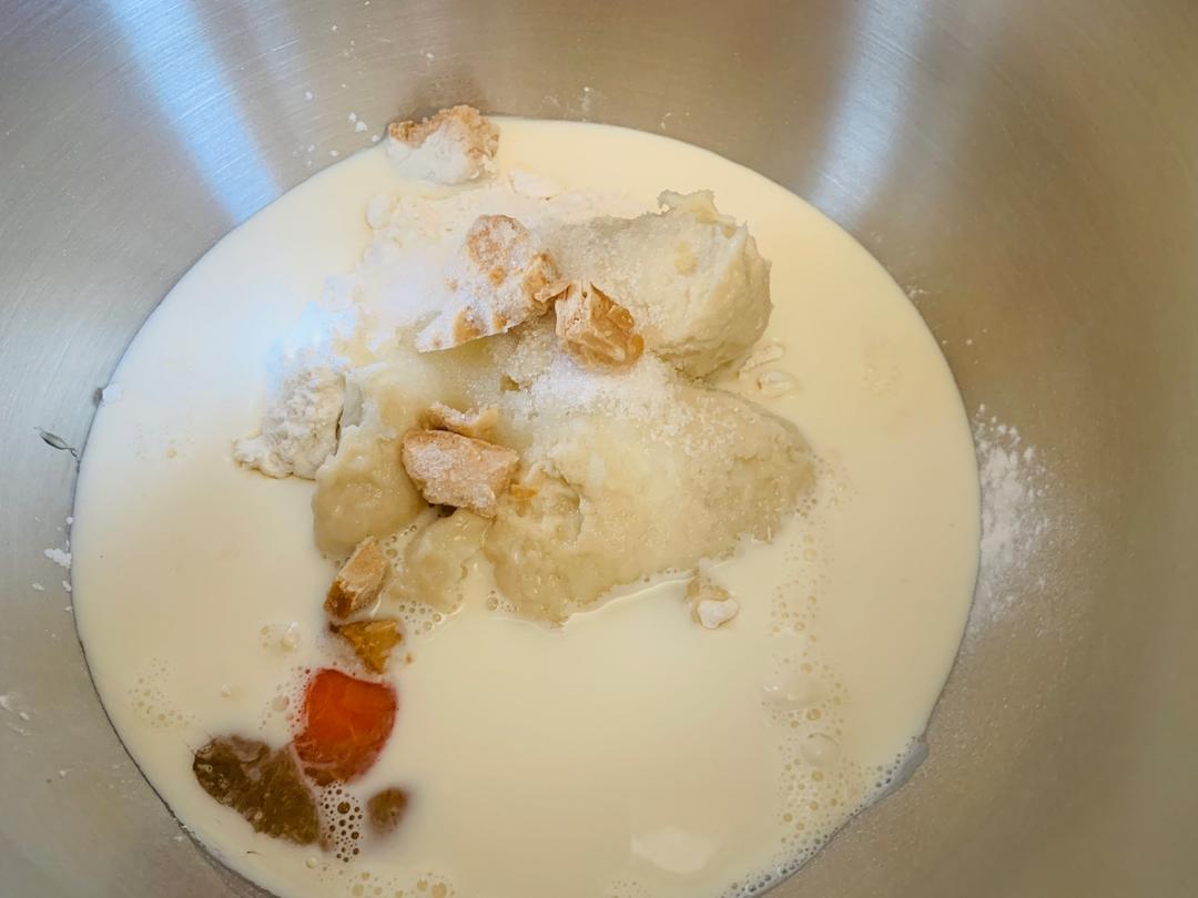 纯奶手撕吐司的做法 步骤1