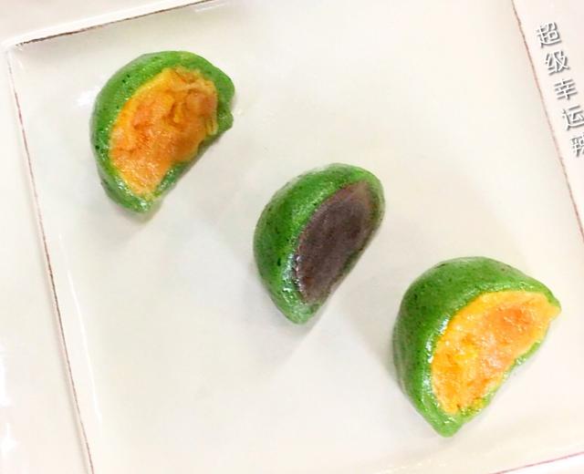 青团——咸蛋黄肉松味与香甜豆沙味的做法
