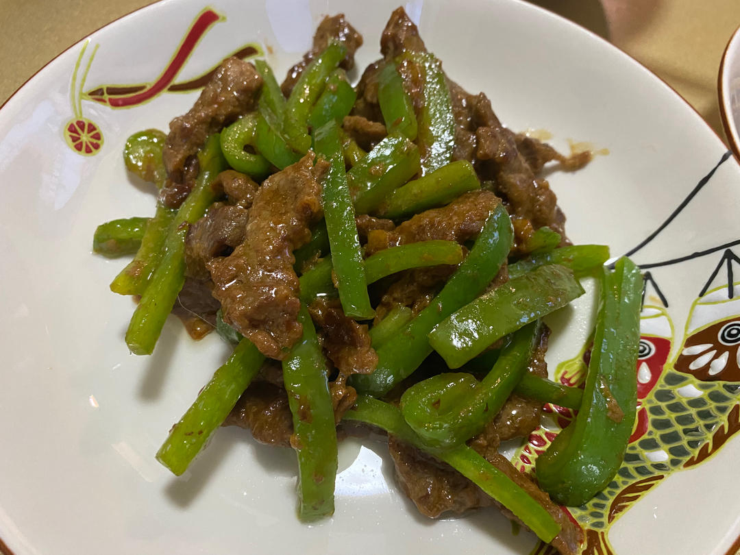 青椒肉丝（里脊肉版）