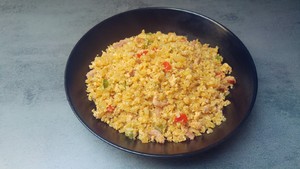 比真米好吃的生酮低碳低卡花椰菜饭的做法步骤图 Fiona010 下厨房 比真米好吃的生酮低碳低卡花椰菜饭的做法步骤图 Fiona010 下厨房