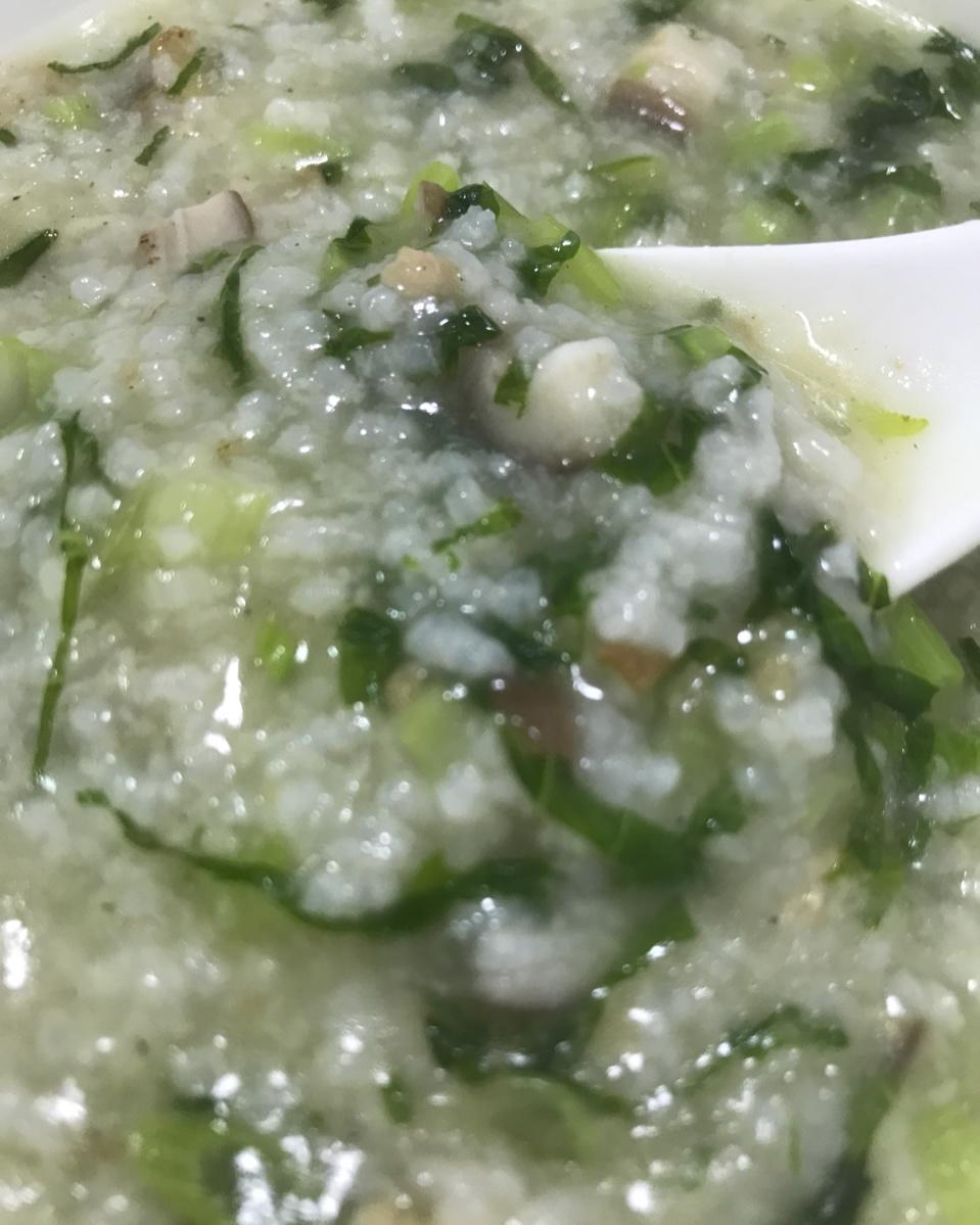 青菜瘦肉粥